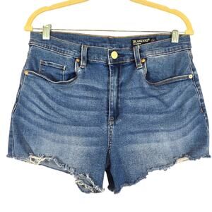 M BlankNYC The Barrow Distressed Cut Off Light Blue Jean Shorts Womens Size 29